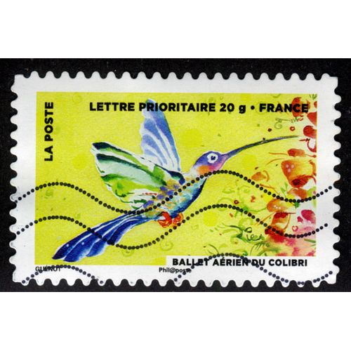 Timbre Ballet Aérien Du Colibri,La Poste,Lettre Prioritaire 20g,France,2013