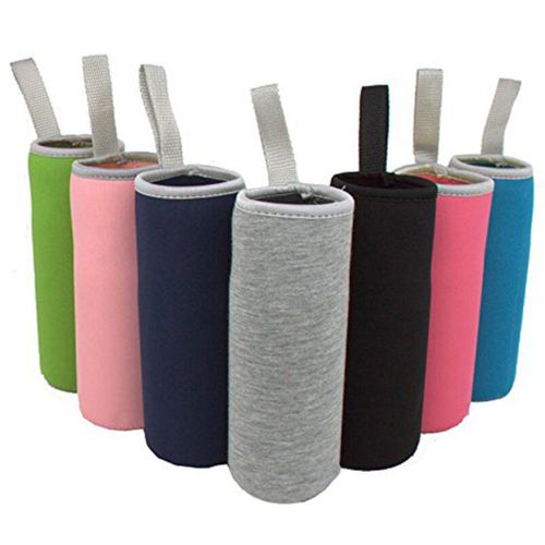 Paquet de 7 Capsules Bouteilles D' en Verre, 12 Oz - 19 Oz. Couvertures Boisson Pliantes IsoléEs au NéOprèNe, Multicolore