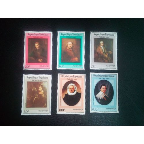 Timbre Togo Yt 1014 A 1017 - Pa 440 /441 Séries: Pâques | Peintures 1981 ( 020905 )