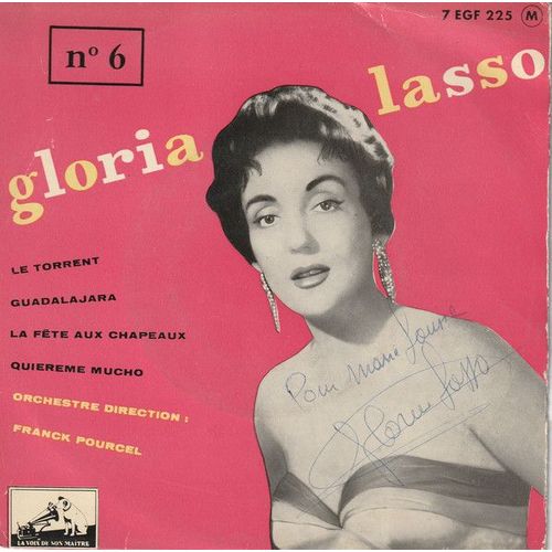 Gloria Lasso Le Torrent Pathé 7 Egf225 Label Bleu Foncé 1956