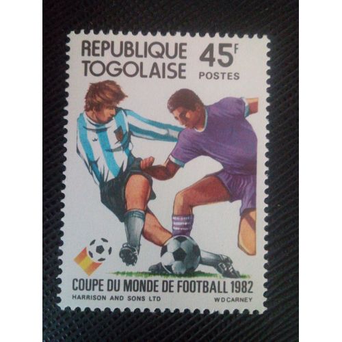Timbre Togo Yt 1091 L'italie, Vainqueur De La Coupe Du Monde De Football 82 1983 ( 020905 )