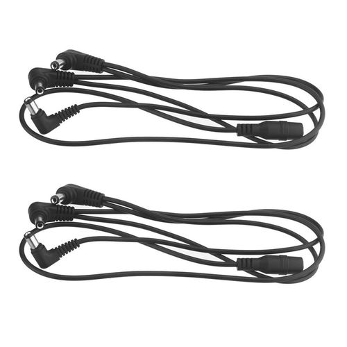 2x Cable De En Cuivre A 3 Voies Topologie D'alimentation Noir