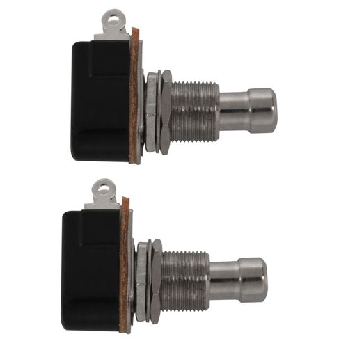 2x Pédale De Guitare 2 Broches Spst Effets Momentanés Bouton-Poussoir Interrupteur Au Pied
