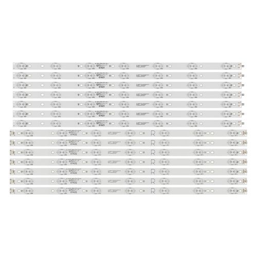 1 lot Bande de rétro-éclairage "" Nipseyteko"" LED, 14 lampes, pour Philips TV 55 ""/T3 LB55072 55PUS6501/12 EQLSH A.G GJ-2K16-550-D714-V4-L Nipseyteko