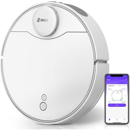 360 S9 Aspirateur robot - Navigation de la station de charge à ultrasons, puissance d'aspiration de 2650 Pa