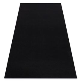 100x100 Cm Tapis Antidérapant Rumba Couleur Unique Noir