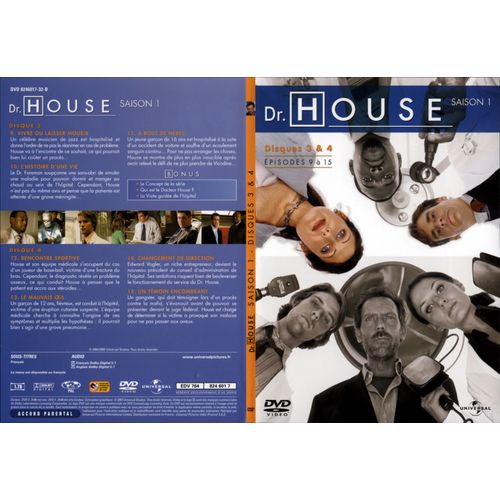 Dr. House - Saison 1 - Episodes 09 À 15 - (Disques 3 & 4)