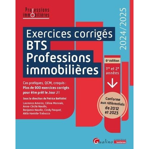 Exercices Corrigés Bts Professions Immobilières - 1re Et 2e Années
