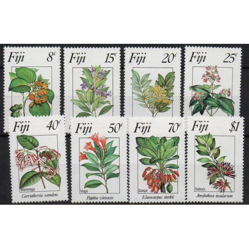 Iles Fidji Timbres Fleurs