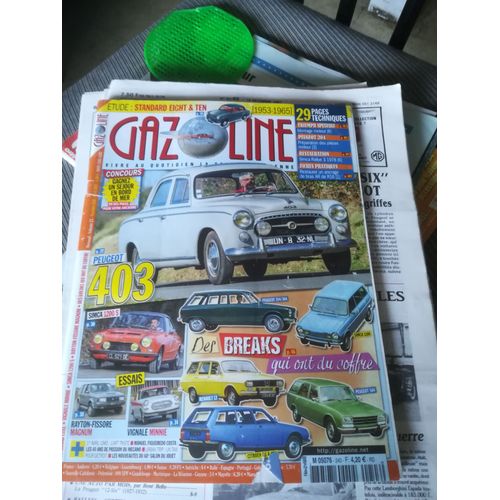 Gazoline 243 De 2017 Vignale Minnie,Peugeot 403 Grand Luxe,Simca 1200s,Rayton Fissore Magnum,Peugeot 504 Break,Renault 12 Break,Simca 1100 Break,Standard 8,10