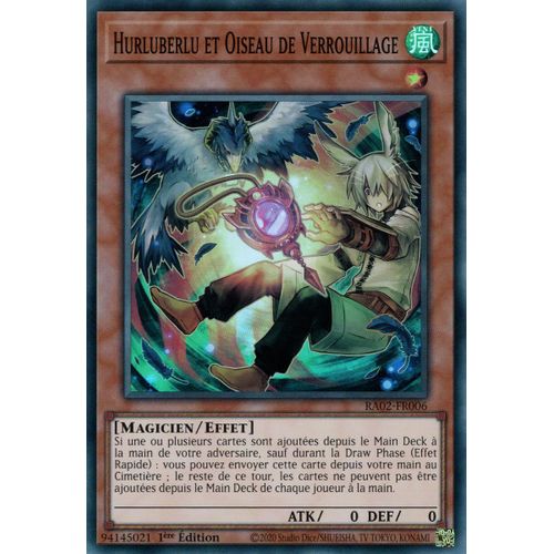 Yu Gi Oh Ra02 Fr006 Hurluberlu Et Oiseau De Verrouillage "B" Super Rare