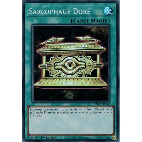 Yu Gi Oh Ra02 Fr052 Sarcophage Doré Super Rare