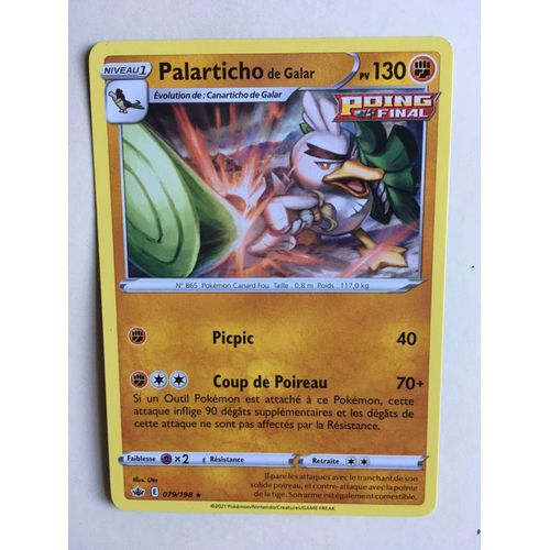 Carte Pokemon Palarticho De Galar 130 Pv - 079/198 - Épée Et Bouclier 6 - Règne De Glace