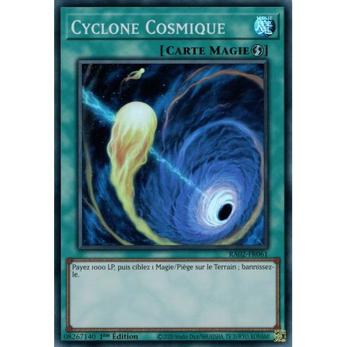 Yu Gi Oh Ra02 Fr061 Cyclone Cosmique Super Rare