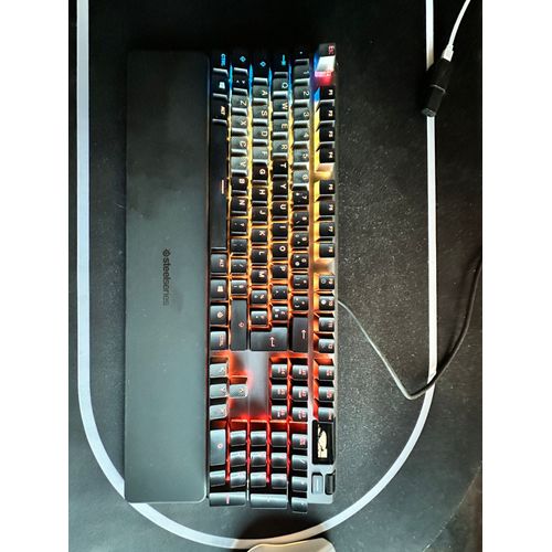 Steel Series APEX 5 - Clavier Mécanique (Blue Switches) + Pack keycaps gaming antidérapant