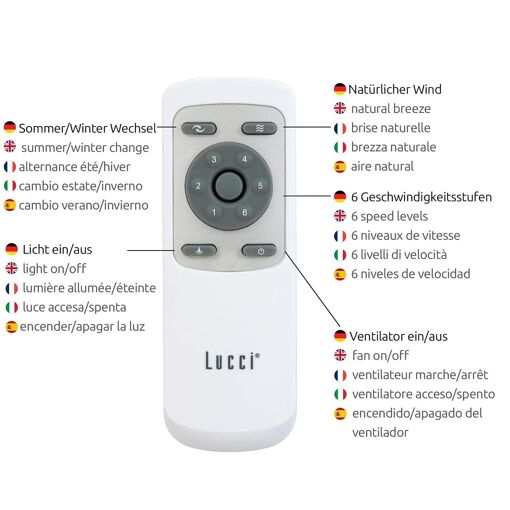 Beacon Lucci Air pour ventilateur de plafond LED chromé GX53