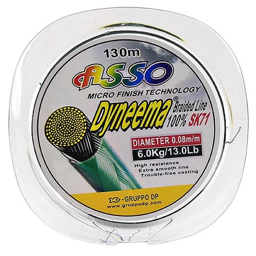 Dyneema-0.08mm 13.4lb -Asso 130m Pe Camouflage Ligne De Pêche 13 37lb 0.08 0.24mm 4 Brins Tressé Fort Multifilament Tressé Fil Pour