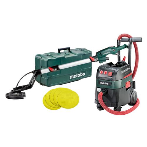 Metabo Machines filaires en set LSV 5-225 Comfort + ASR 35 M ACP Set + 25 feuilles abrasives auto-agrippantes 225 mm P 120, Coffret - 690940000