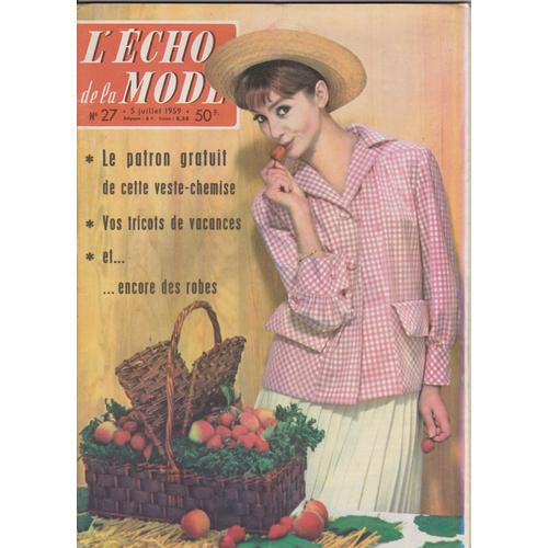 Echo De La Mode (L') N° 27 Du 05/07/1959