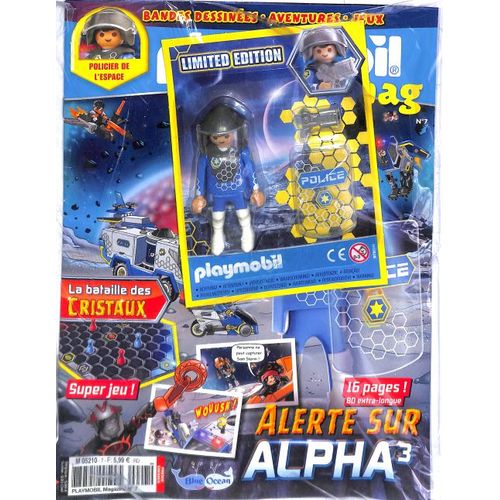 Playmobil Magazine 7 + Sa Figurine Policier De L Espace