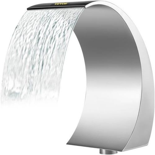 Fontaine Cascade De Piscine En Acier Inoxydable Vevor Pqsb-6762 - Gris - 60cm De Hauteur