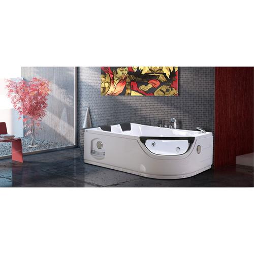 BAIGNOIRE BALNEO MASSANTE - ANGLE HAUTE - BAIN TOURBILLON - mod. LUNA