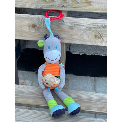Doudou Vache Ou Girafe Musical Neuf Ouatoo Baby Logitoys 1790474 45