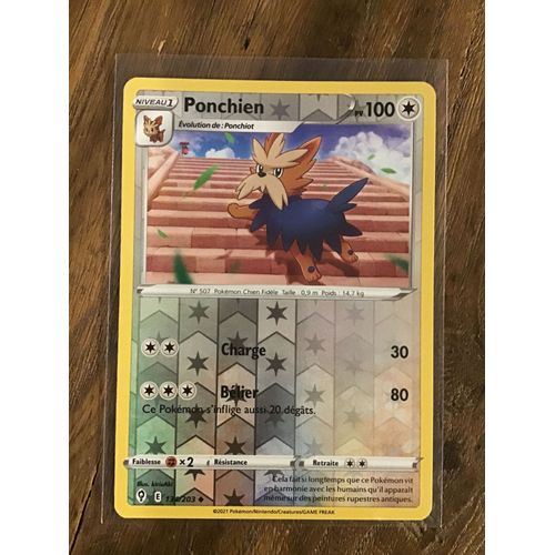 Ponchien Reverse 134/203 Série Épée Et Bouclier Évolution Céleste