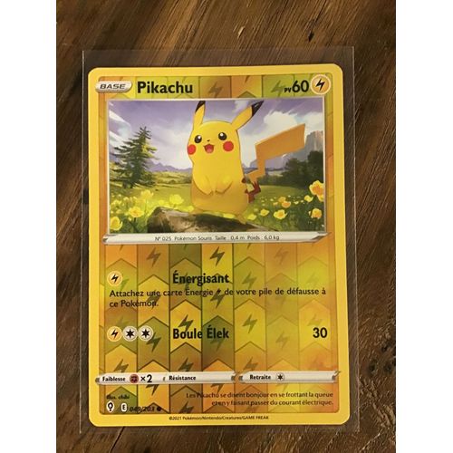 Pikachu Reverse 049/203 Série Épée Et Bouclier Évolution Céleste