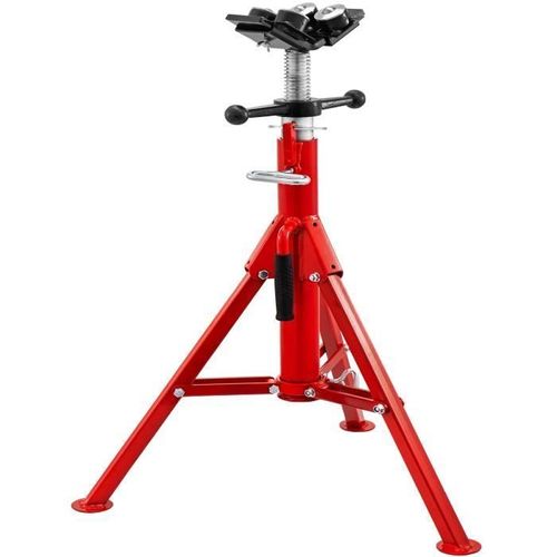 Support Chandelle À Tuyaux - Vevor - 4500lbs 71cm À 131cm Tête En V, Modèle 1107a, Avec 4 Transferts De Billes Et Pieds Pliables