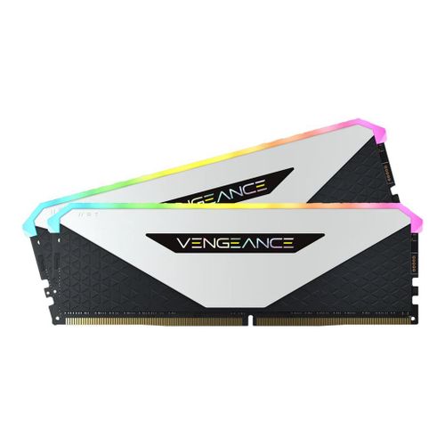 CORSAIR Vengeance RGB RT - DDR4 - kit - 32 Go: 2 x 16 Go - DIMM 288 broches - 3200 MT/s / PC4-25600 - CL16 - 1.35 V - mémoire sans tampon - non ECC - blanc