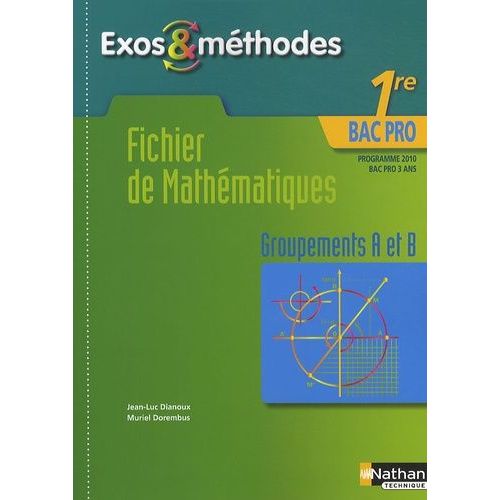 Fichier De Mathématiques 1e Bac Pro Groupements A Et B - Programme 2010
