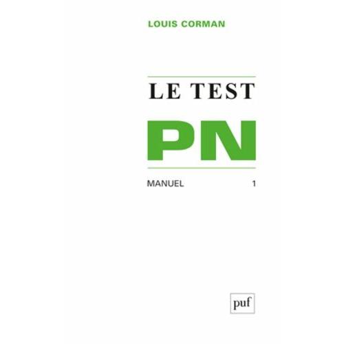 Le Test Pn - Manuel Tome 1