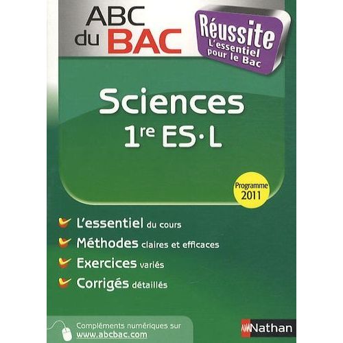 Sciences 1e Es-L - Programme 2011
