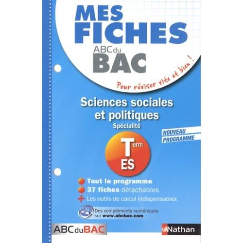 Sciences Sociales Et Politiques Tle Es