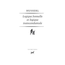 Logique Formelle Et Logique Transcendantale - Essai D'une Critique De La Raison Logique