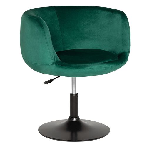 Tabouret De Bar En Velours Vert Nolan