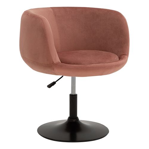 Tabouret De Bar En Velours Rose Nolan