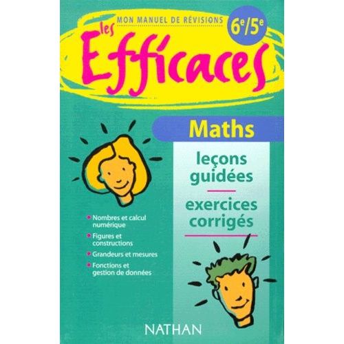 Maths 6eme/5eme - Leçons Guidées Et Exercices Corrigées