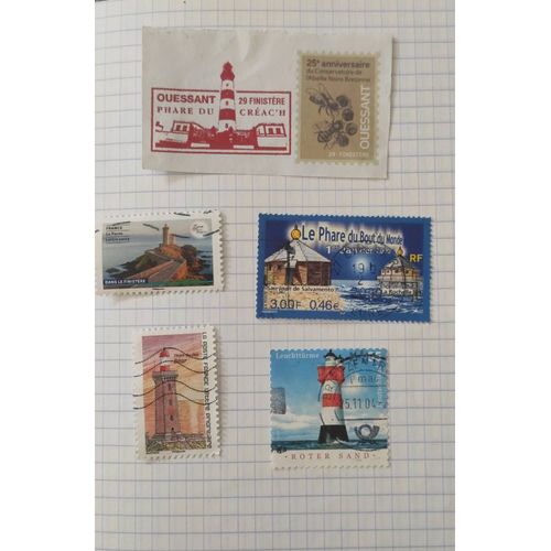 Lot De Timbres Thème Phare
