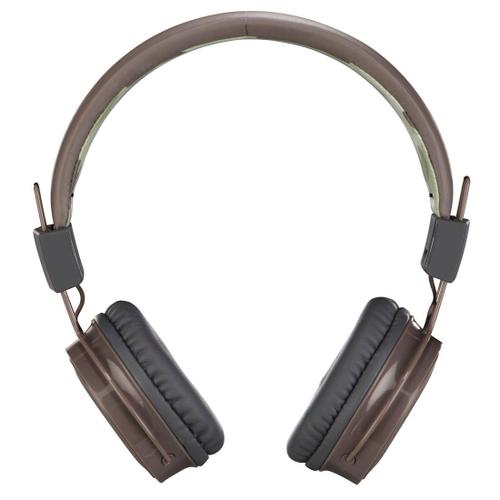 Thomson WHP8650NGB "Teens'n UP" - Écouteurs avec micro - sur-oreille - Bluetooth - sans fil - brun