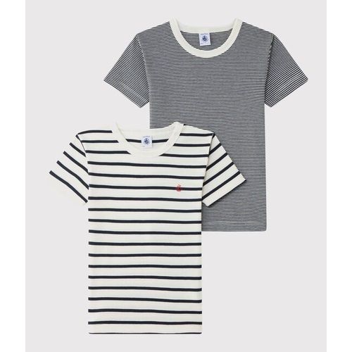 Lot De 2 Tee-Shirts Rayés Petit Garçon (Petit Bateau)