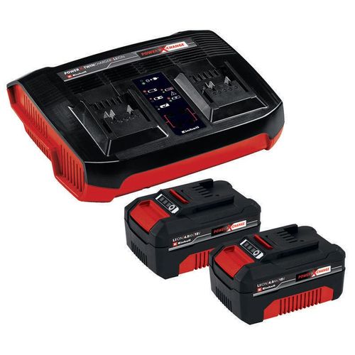 Einhell PXC-Starter-Kit 2x 4,0Ah et Twincharger Kit - 4512112