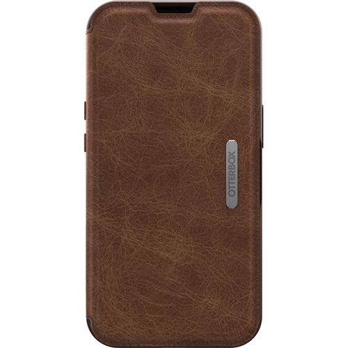 Otterbox Strada Series - Étui À Rabat Pour Téléphone Portable - Cuir Véritable, Polycarbonate - Marron Expresso - Pour Apple Iphone 13
