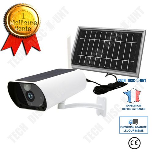 Caméra solaire Caméra à distance WIFI Surveillance de sécurité HD Extérieure étanche sans fil Détection PIR en veille ultra-long