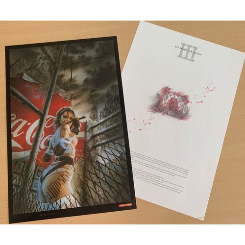 Luis Royo - Eye-Liner Labyrinth - Coca Cola - 26x39cm - Affiche / Poster Envoi Roulé 