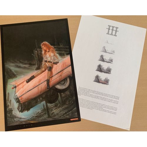 Luis Royo - Pink Cadillac - 26x39cm - Affiche / Poster Envoi Roulé