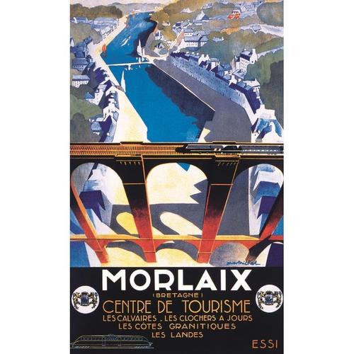 Le Viaduc De Morlaix - Bretagne - Michel 1938 - 50x70cm - Affiche / Poster Envoi Roulé