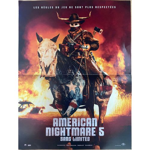 American Nightmare 5, Sans Limites - 2021 - Ana De La Reguera - 40x60cm - Affiche Cinema Originale Envoi Plié