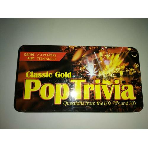 Pop Trivia Classic Gold 60' 70' 80' Jeu Version Anglaise De 2002 Quiz